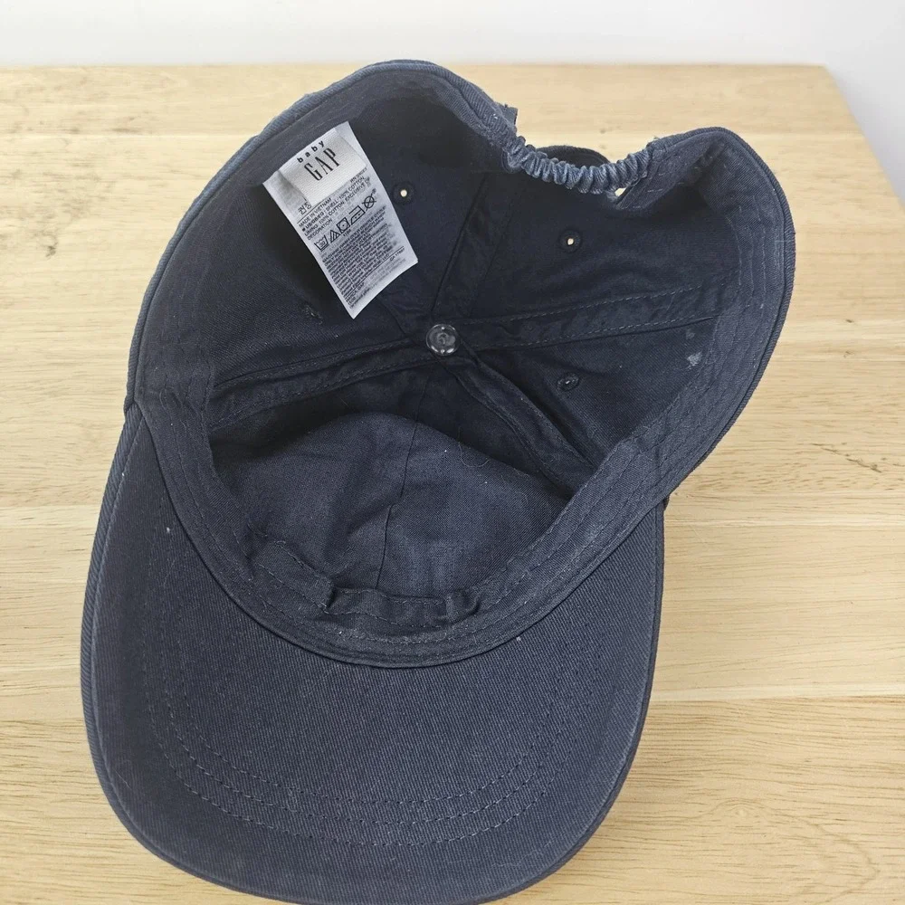 Baby Gap Cap M/L Blue Cotton Stretch Baseball‎ Hat Casual Everyday Logo